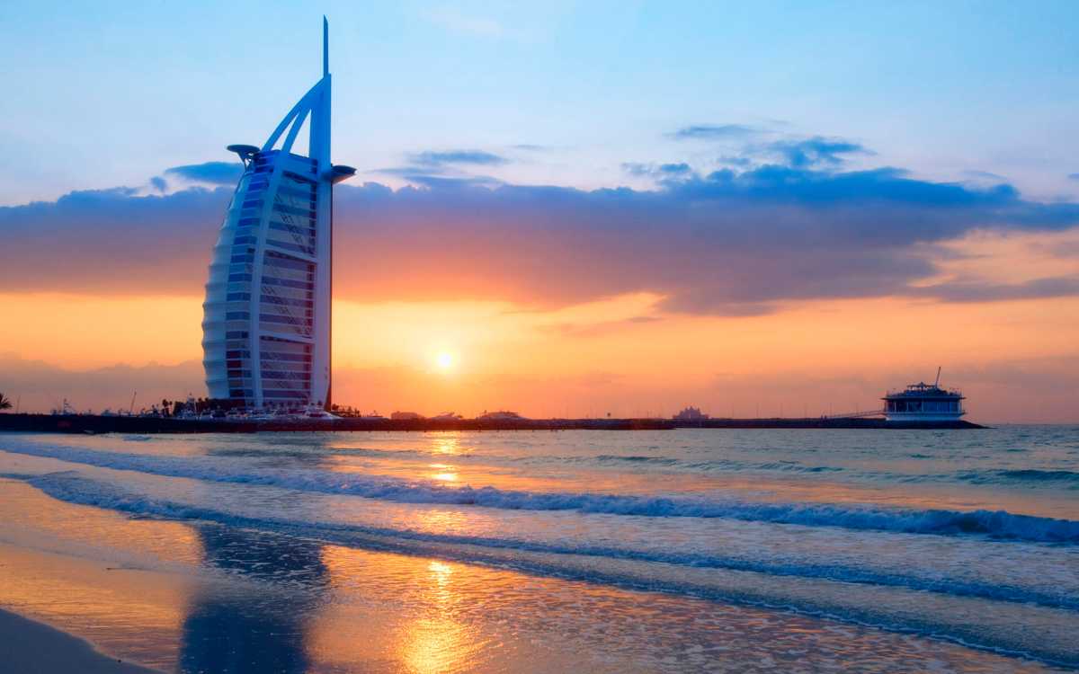 ساحل برج العرب در دبی